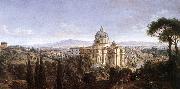 WITTEL, Caspar Andriaans van The St Peter's in Rome oil on canvas